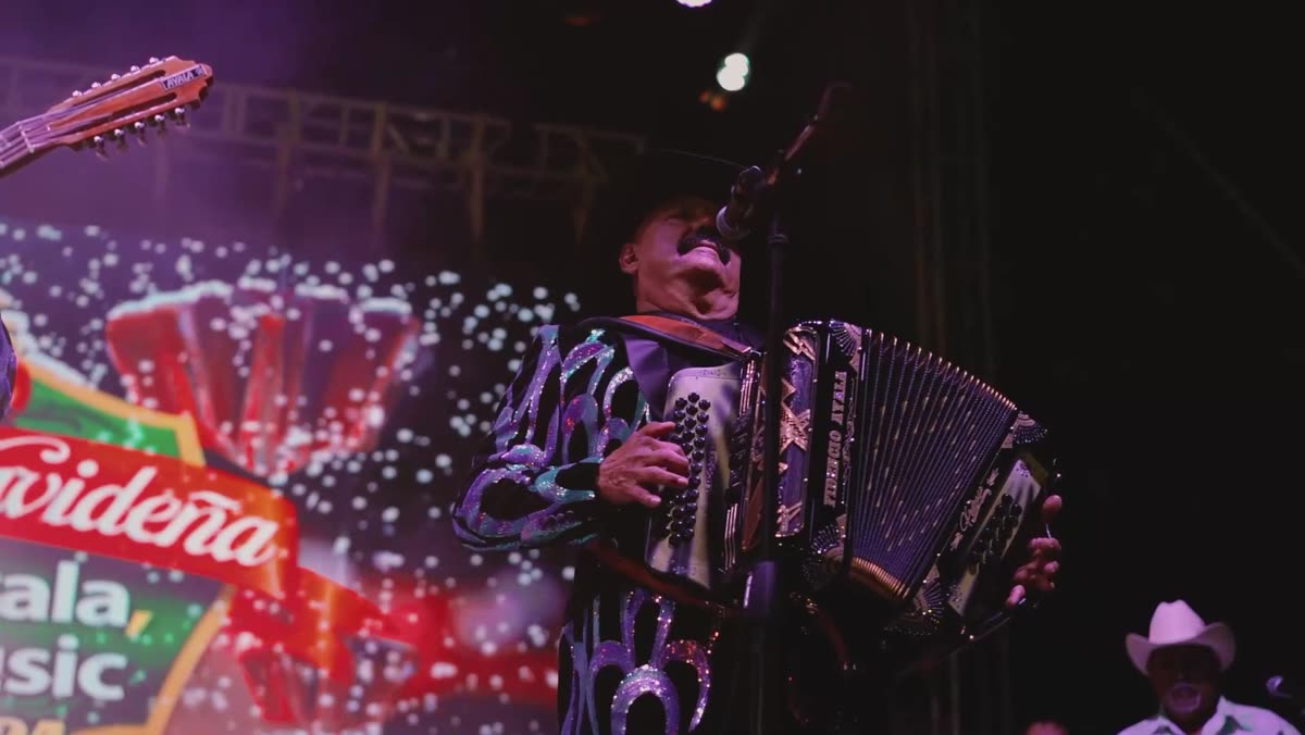 Live performance on stage at a La Costeña event