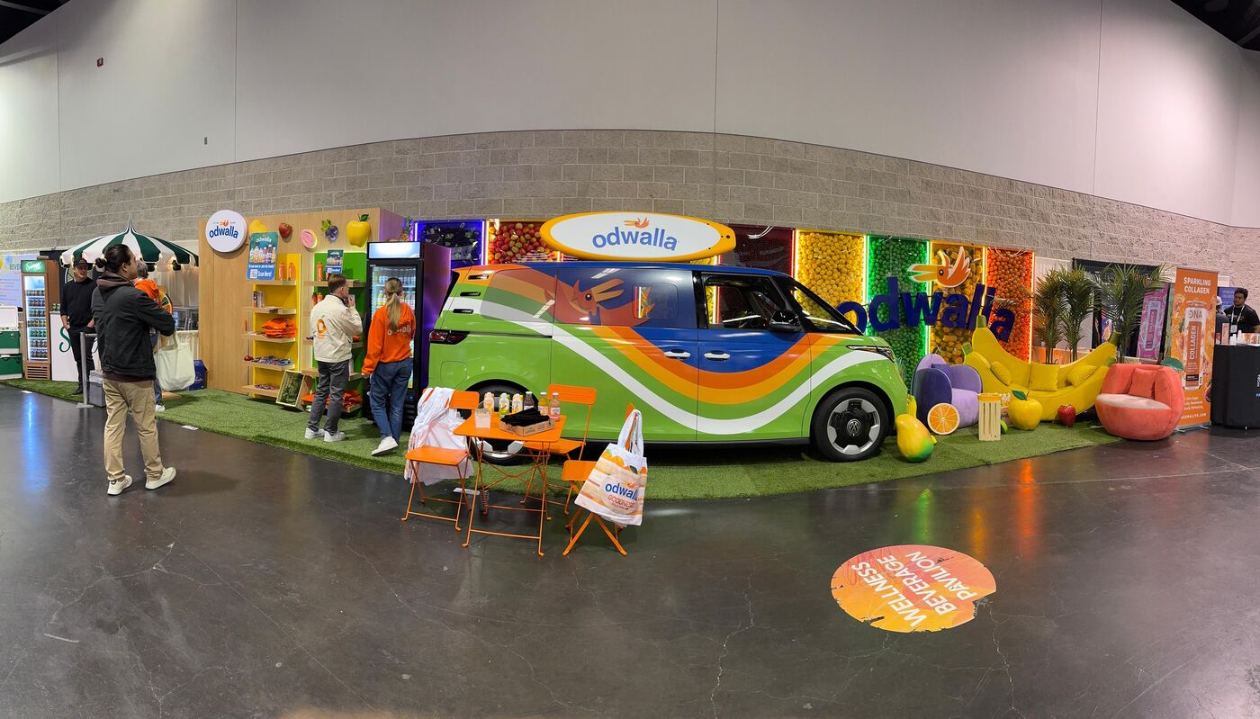 Odwalla booth on the show floor at Natural Products Expo West
